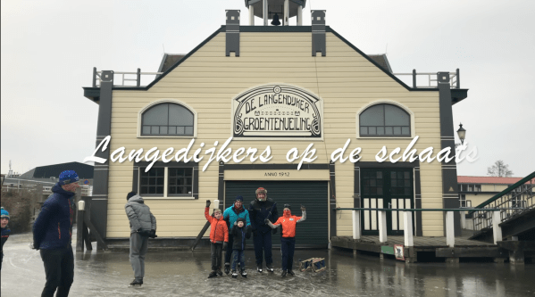 Langedijkers op de schaats